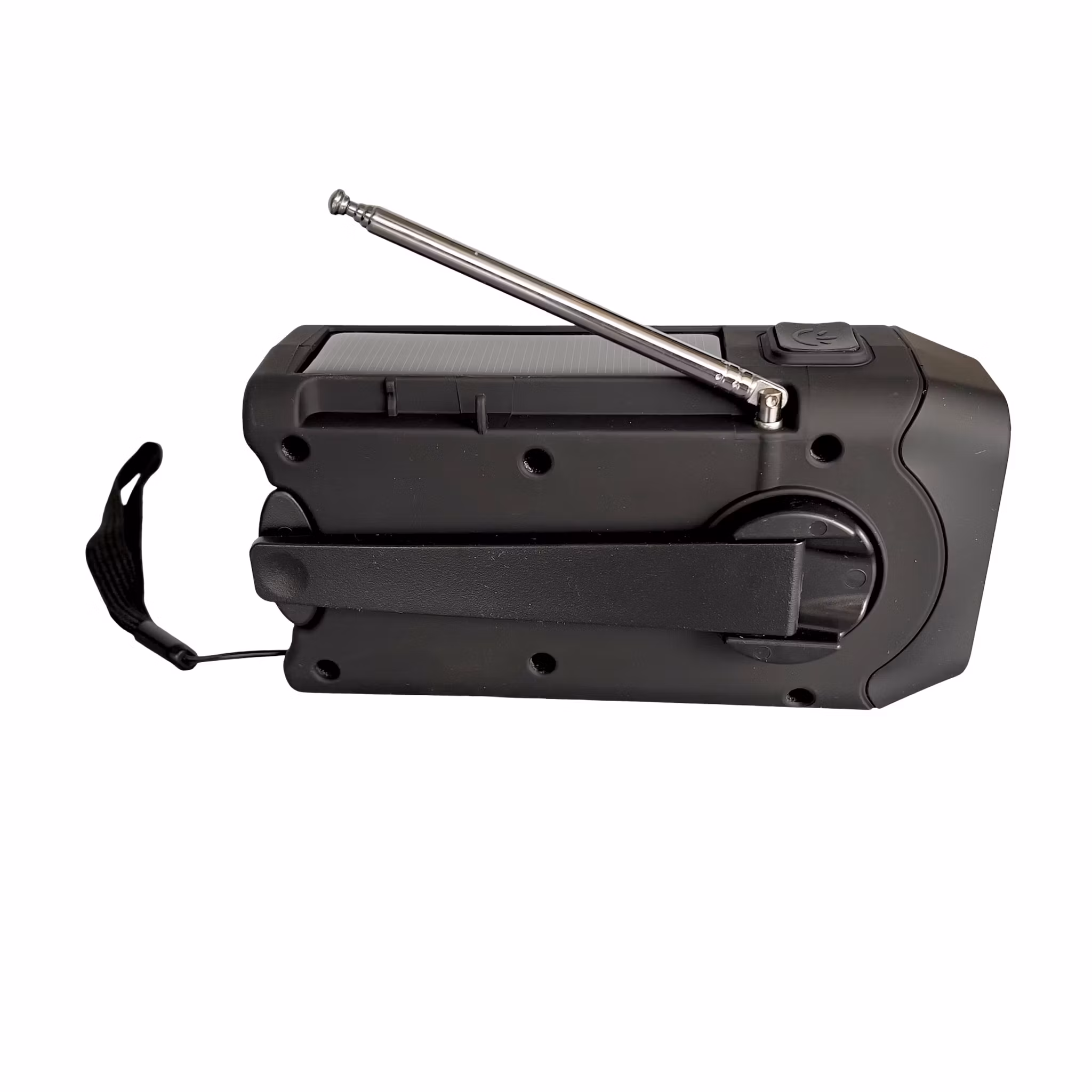 Nödradio med handvev, solpanel och ficklampa - AM/FM - SOS - Camping & Krisradio