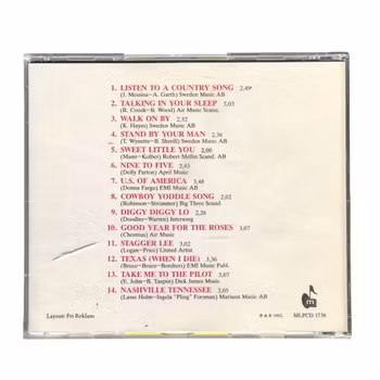 Kikki - In Country - CD - Svensk country klassiker (1992)