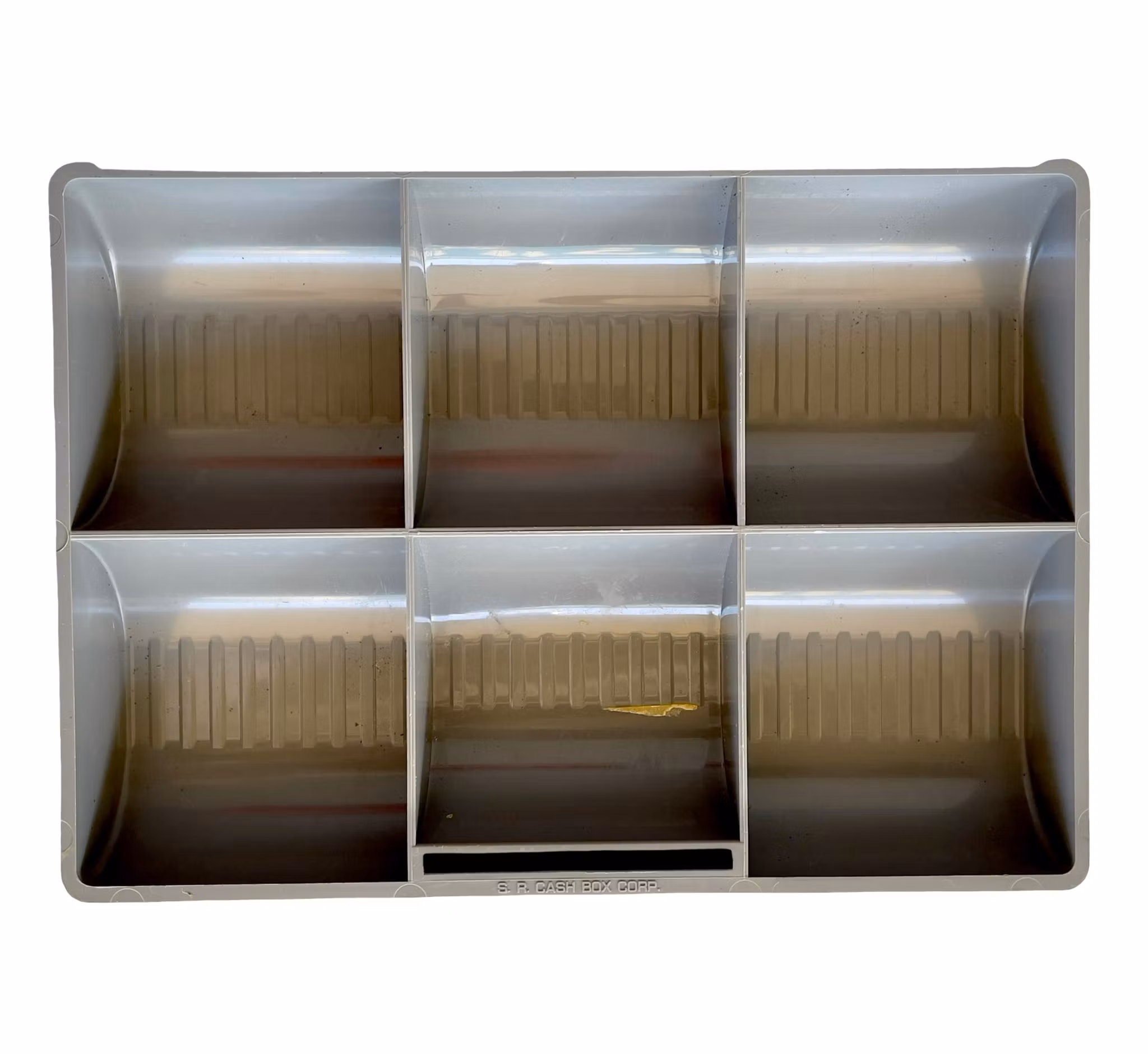 Kassabox i metall - SR Cash Box, Röd med lås och myntfack (Portabel säker förvaring)