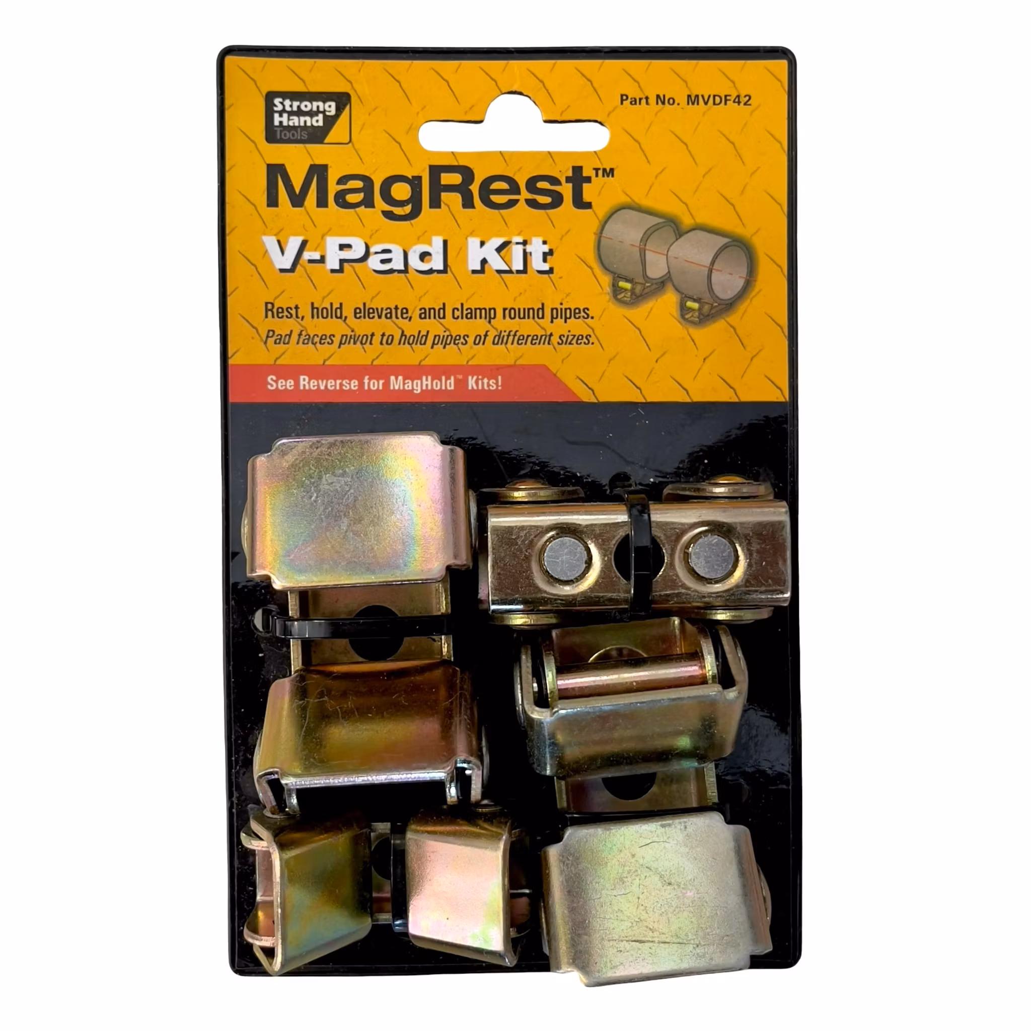 Strong Hand Tools MagHold Set - Magnetiska svets hjälpmedel - Extendable Arm + Grasshopper + V-Pad Kit