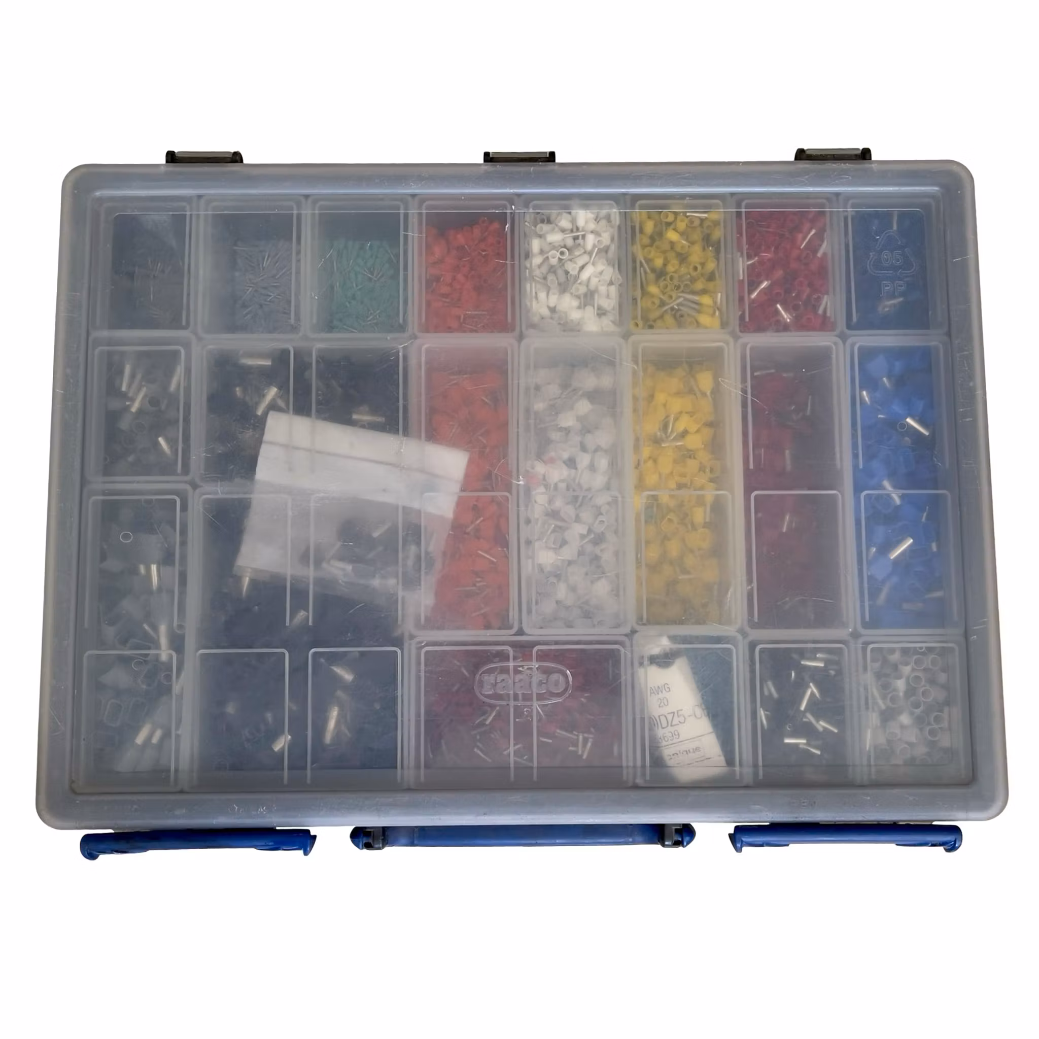 Kabeländhylsor sortiment i låda - komplett set (Raaco Service Case)