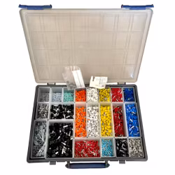 Assortiment de manchons de protection pour câbles en boîte - jeu complet (Boîtier de service Raaco)