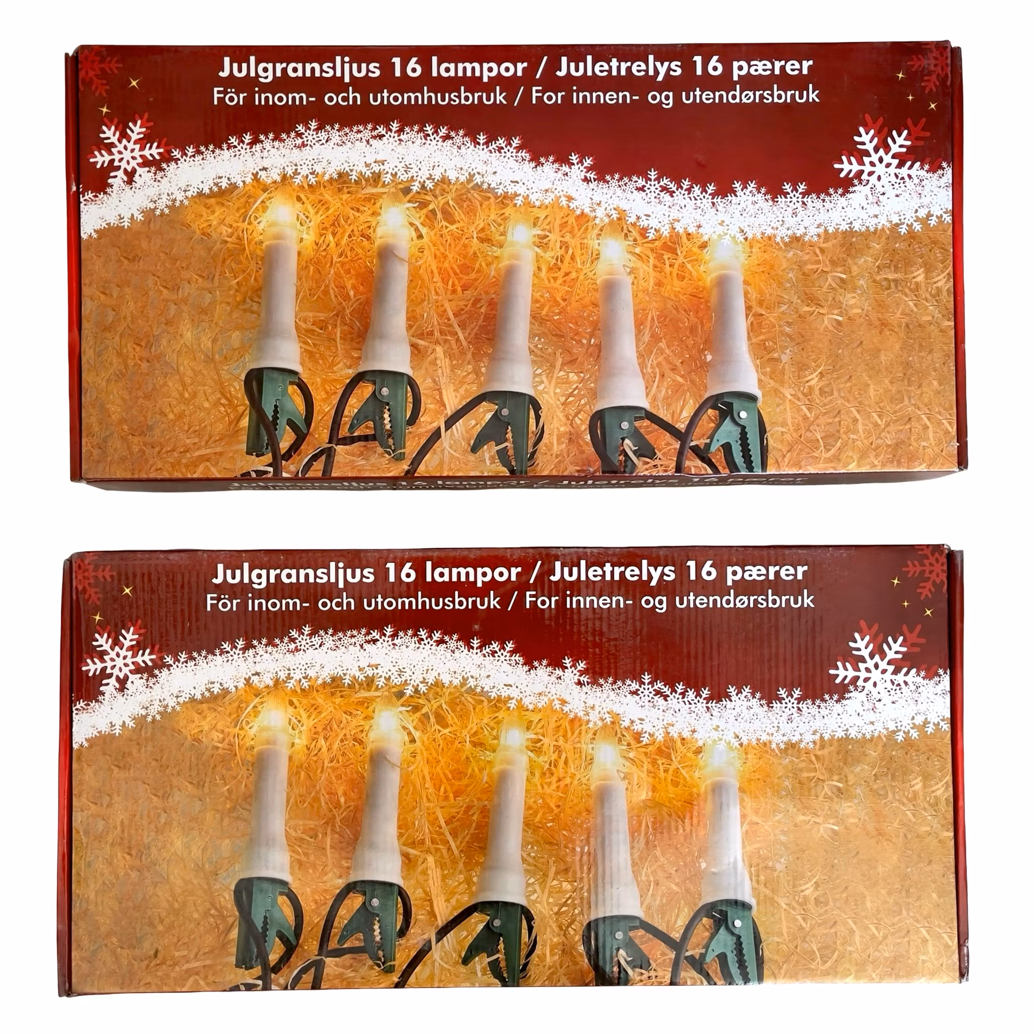 2x Elektriska julgransljus - 32 lampor totalt - Oanvänt - Klassisk & Stämningsfull belysning