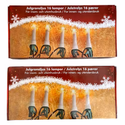 2 set di luci elettriche per albero di Natale - 32 luci in totale - Nuove - Illuminazione classica e suggestiva