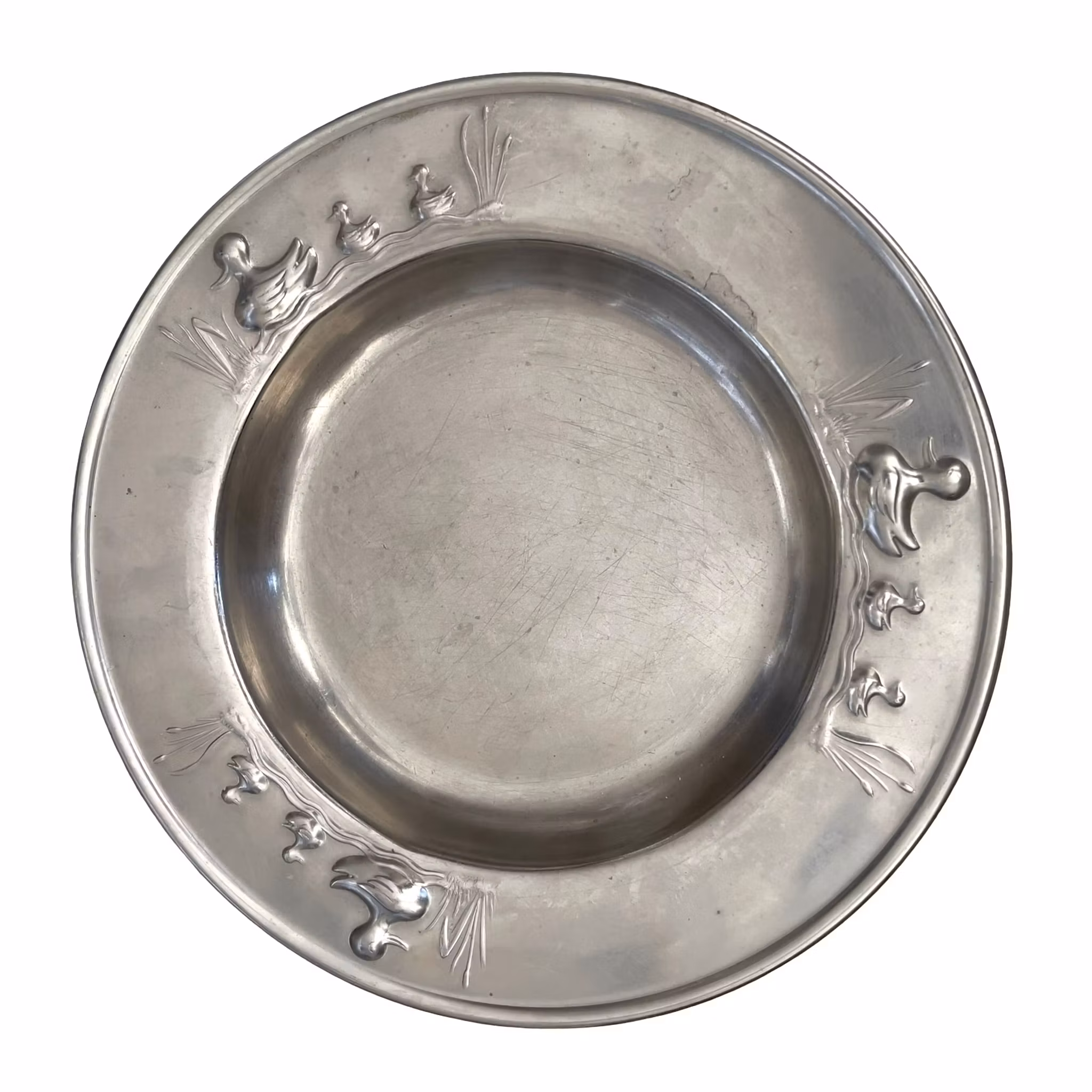 Nordahl Andersen - Dopgåva - Vintage skål med ankor motiv, Danmark