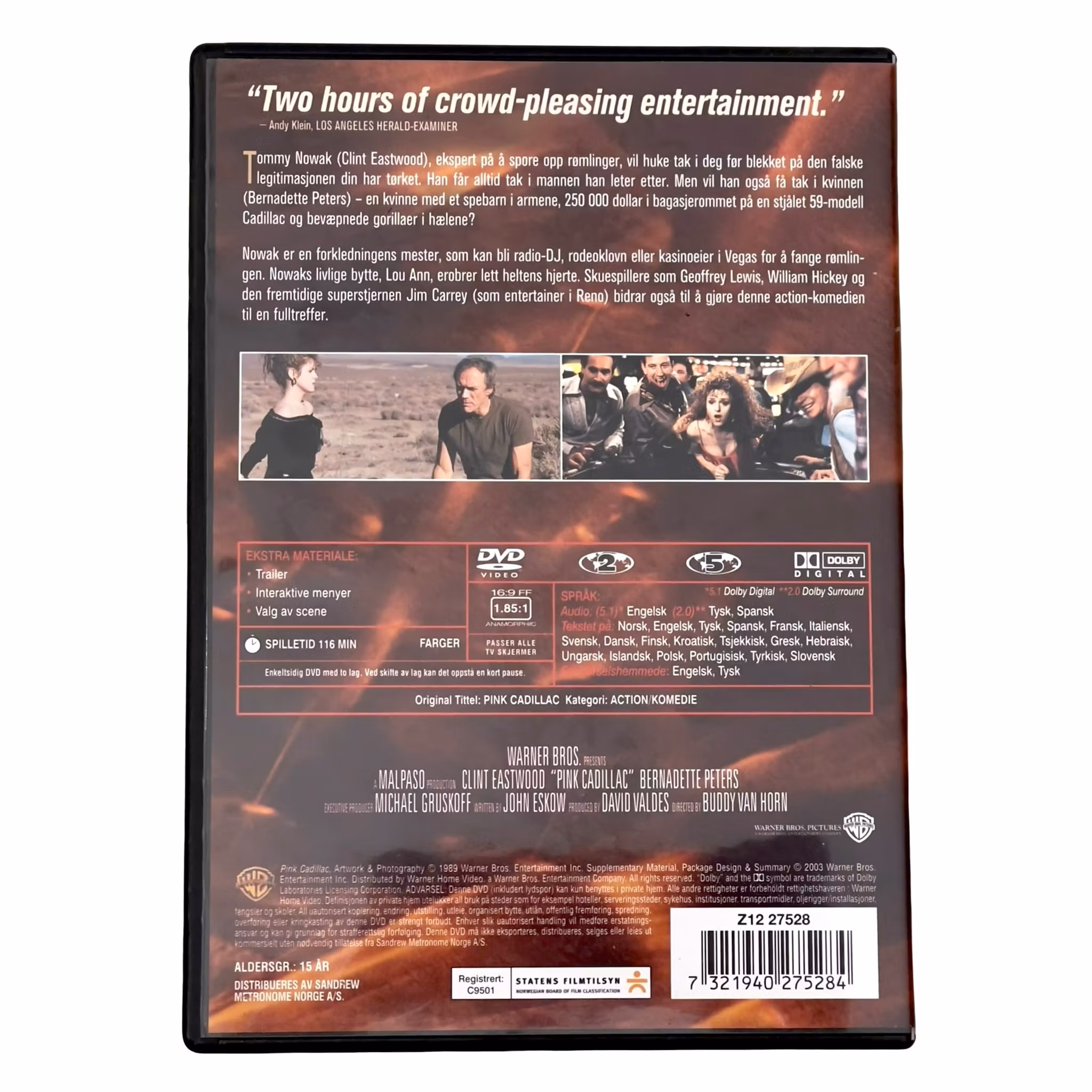 Pink Cadillac - Clint Eastwood Collection - Topp skick DVD
