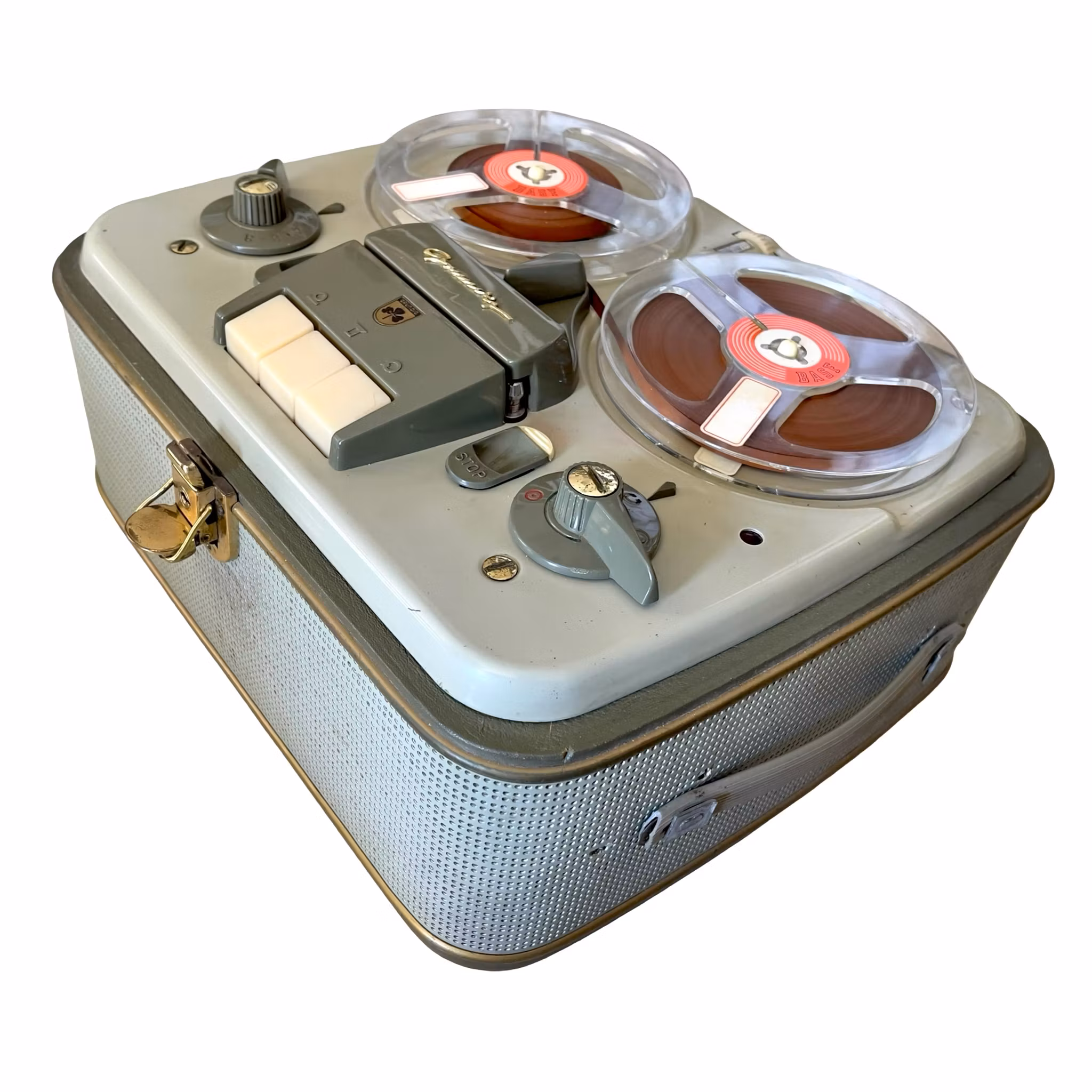 Antik Grundig TK 5 S - Rullband spelare i koffert - 1950/60-tal - Samlar objekt