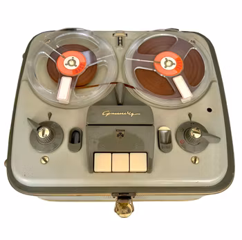 Antik Grundig TK 5 S - Rullband spelare i koffert - 1950/60-tal - Samlar objekt