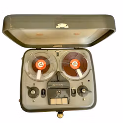 Antik Grundig TK 5 S - Båndafspiller i etui - 1950'erne/60'erne - Samlerobjekt