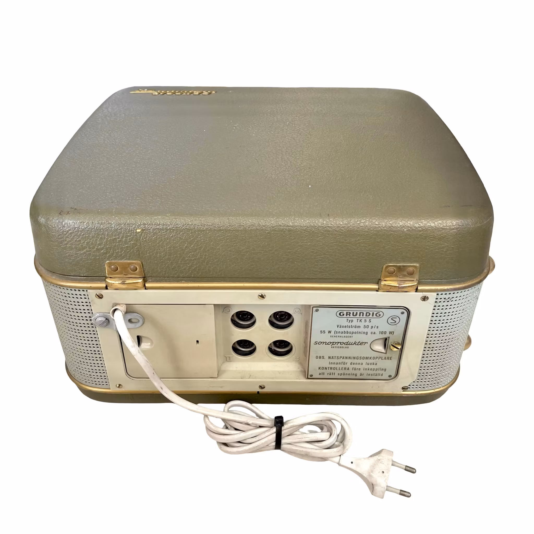 Antik Grundig TK 5 S - Rullband spelare i koffert - 1950/60-tal - Samlar objekt