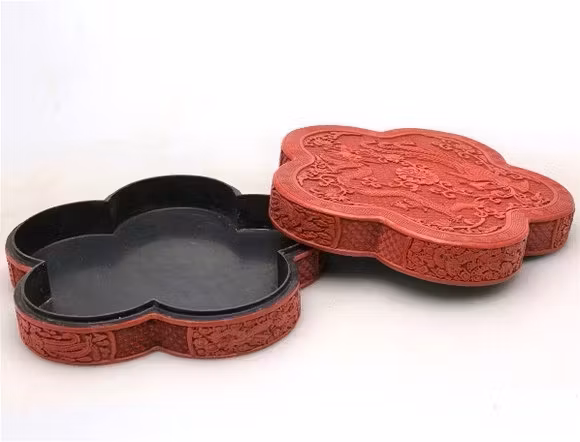 Handskuren lackask - Kina, Republik perioden (1912-1949)