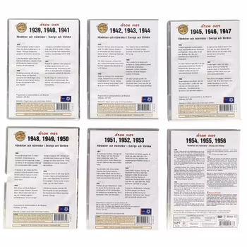 DVD Collection - The years were 1939-1956 - SVT Documentary - Swedish History - 6 DVDs