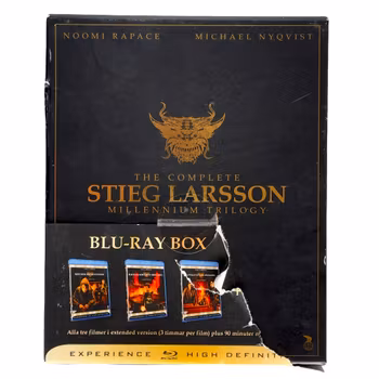 Stieg Larsson Millennium Trilogy Blu ray Box - Extended Version - Noomi Rapace - Complete Collection