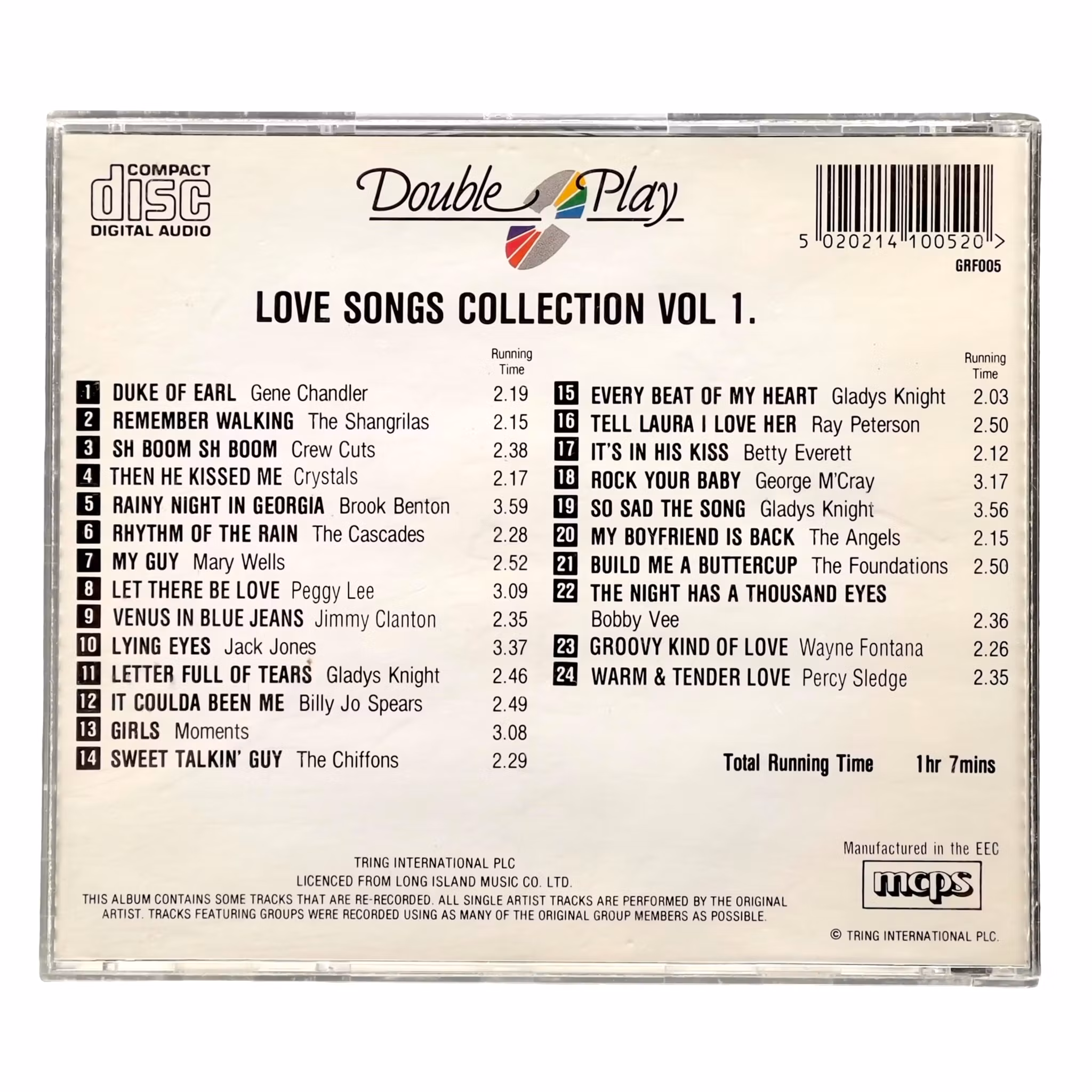 Die Liebeslieder-Sammlung Volume One CD - 24 klassische Liebeslieder / Oldies / Retro