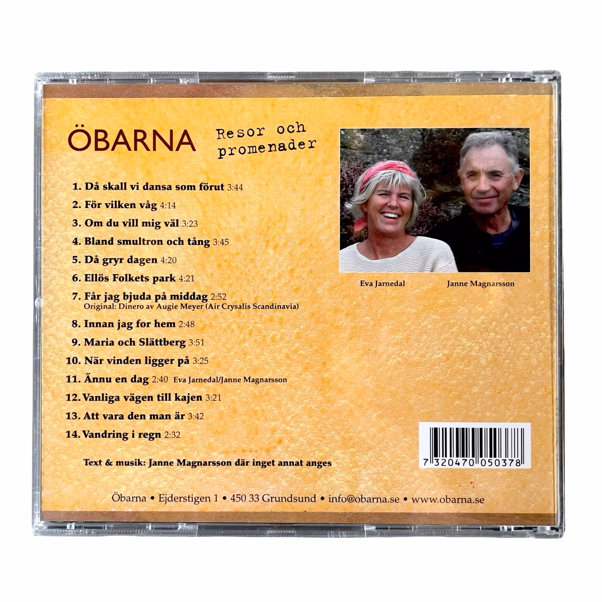 Öbarna – Reisen und Spaziergänge (CD) – Schwedische Show / Indie / Easy Listening / Ungewöhnliche CD