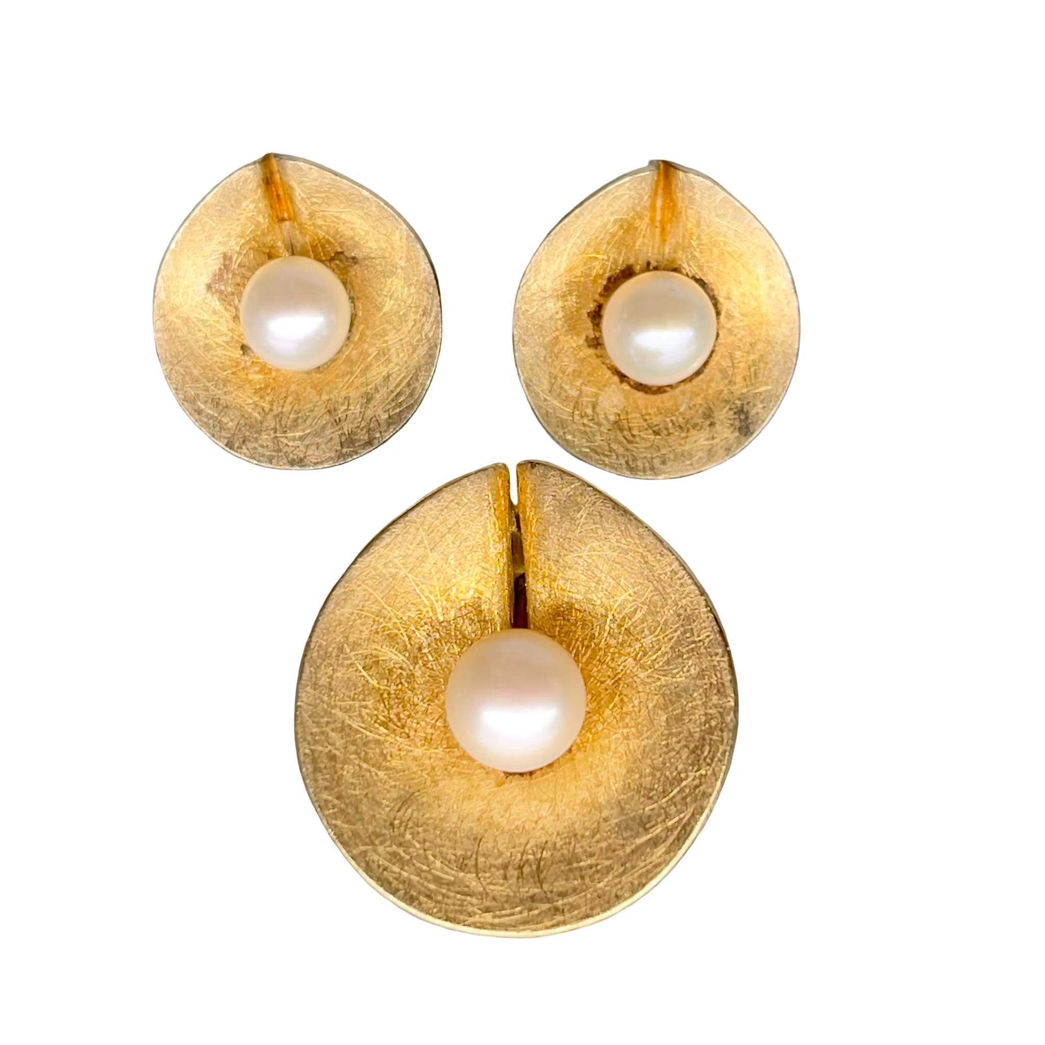 Christian Dior exklusivt smyckeset i 925 sterling silver med pärlor - Hänge & Örhängen