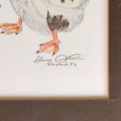 Hasse Andersson - Juvand på marsch - Litografi - Signerad och numrerad