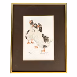 Hasse Andersson - Juvand på marsch - Litografi - Signerad och numrerad