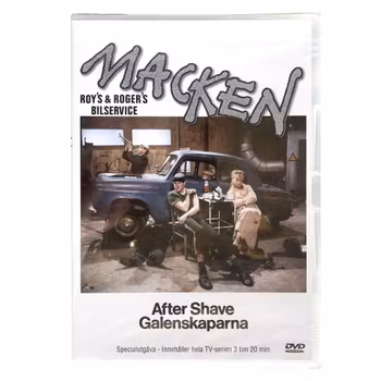 Macken DVD - Roy’s & Roger's Bilservice - Inplastad / Oöppnat - Hela TV serien - Kultklassiker