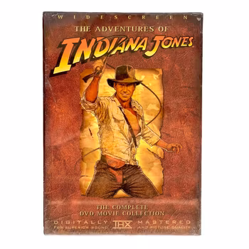 Indiana Jones – Kompletne, zapakowane / nieotwarte pudełko DVD (4 płyty, wydanie szwedzkie)