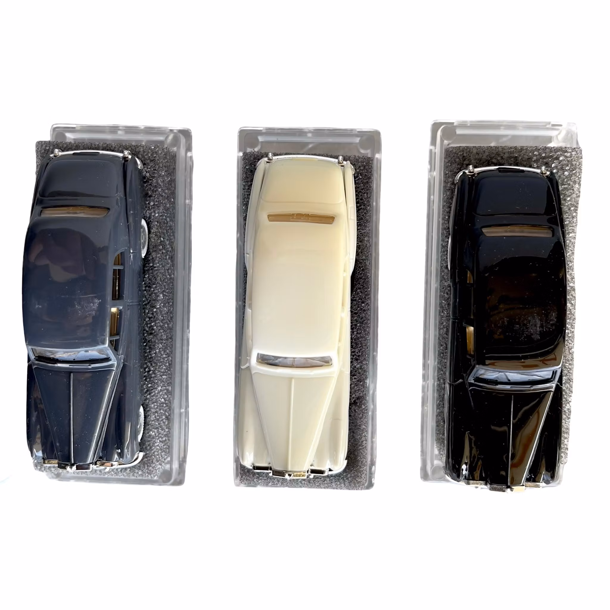 Rolls Royce i original askar - Revell Praline - 3 st modellbilar / samlarbilar