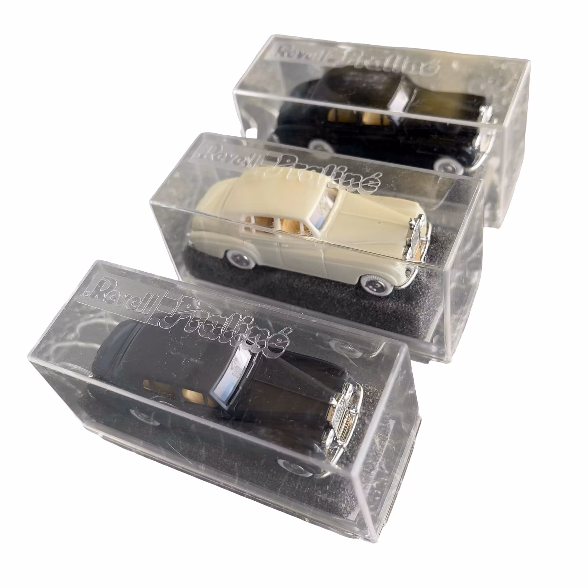 Rolls Royce i original askar - Revell Praline - 3 st modellbilar / samlarbilar