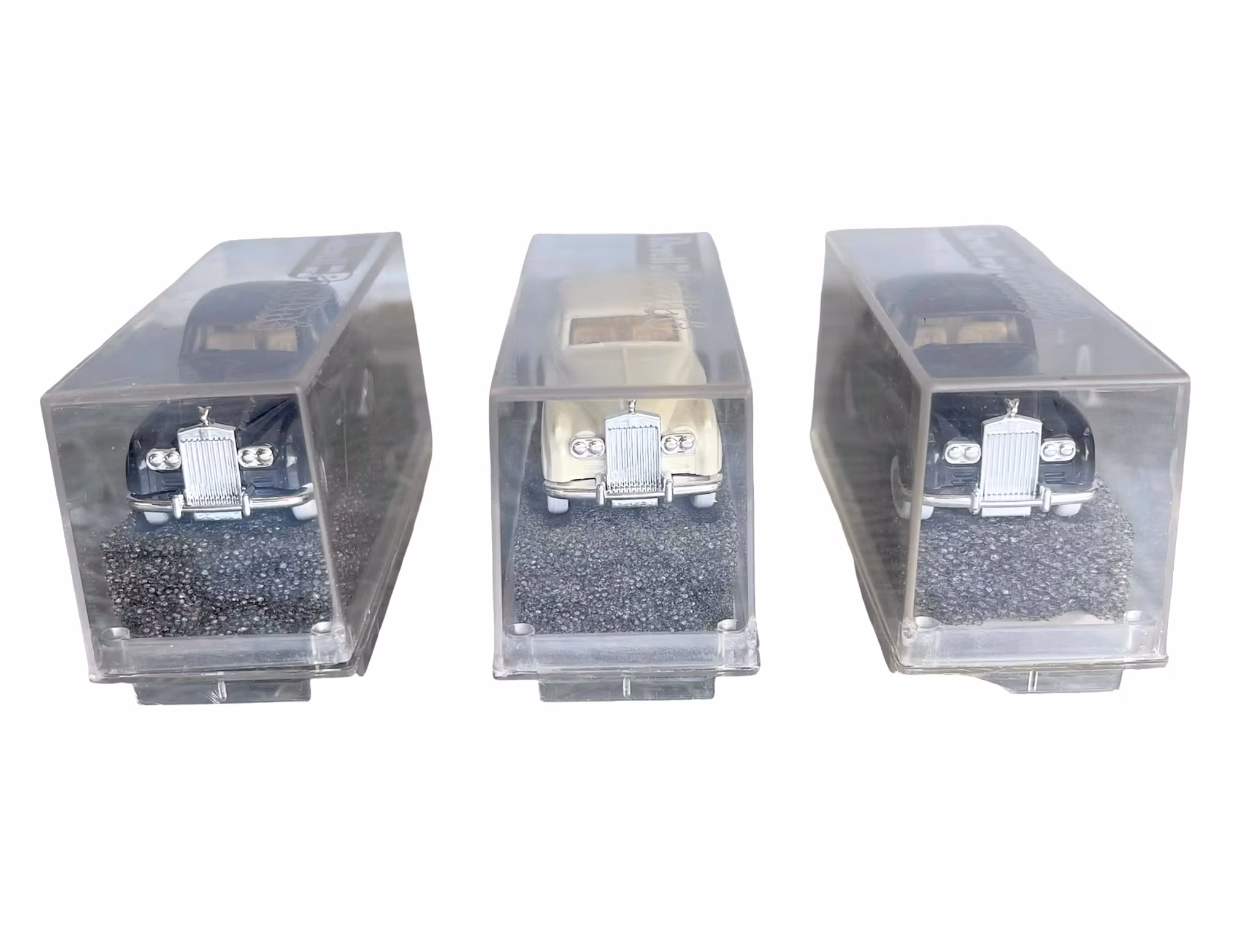 Rolls Royce i original askar - Revell Praline - 3 st modellbilar / samlarbilar