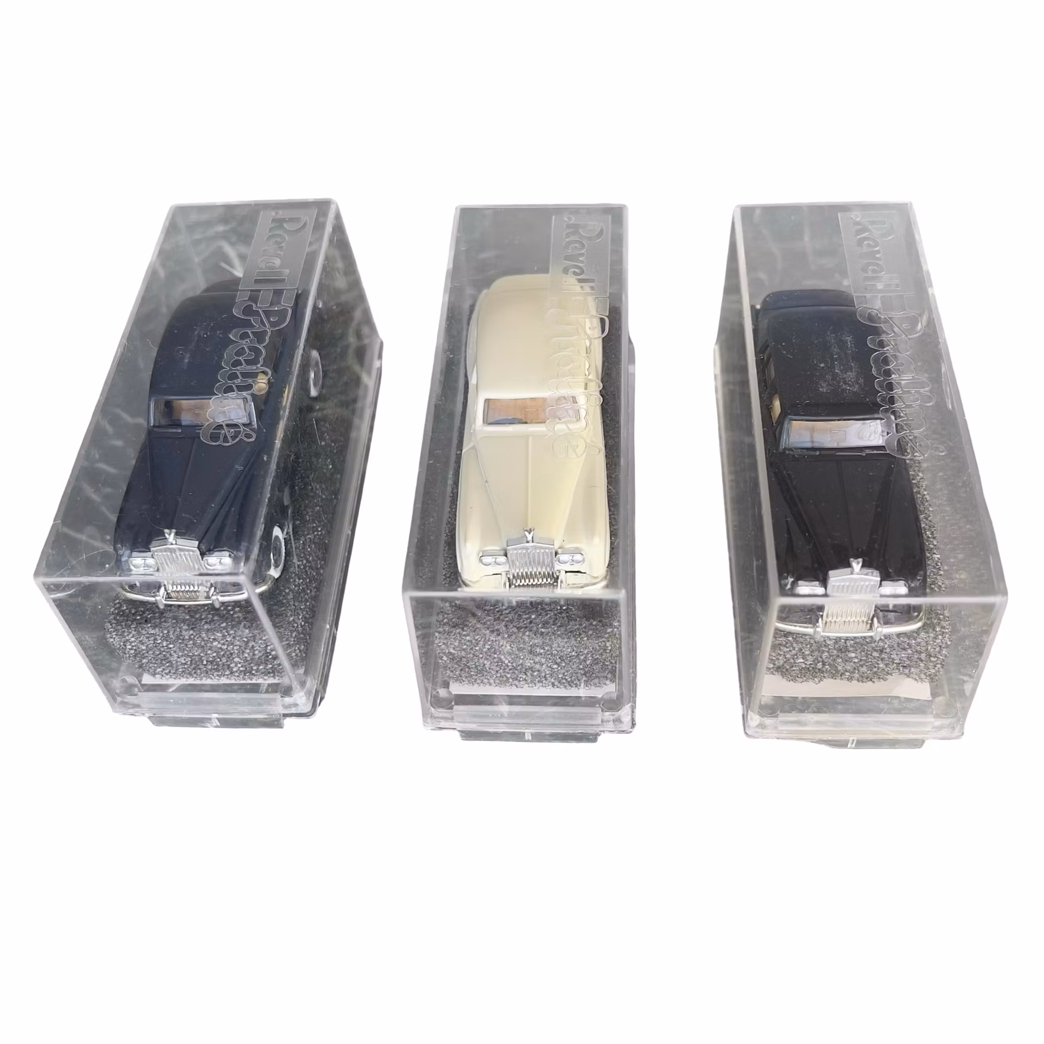 Rolls Royce i original askar - Revell Praline - 3 st modellbilar / samlarbilar
