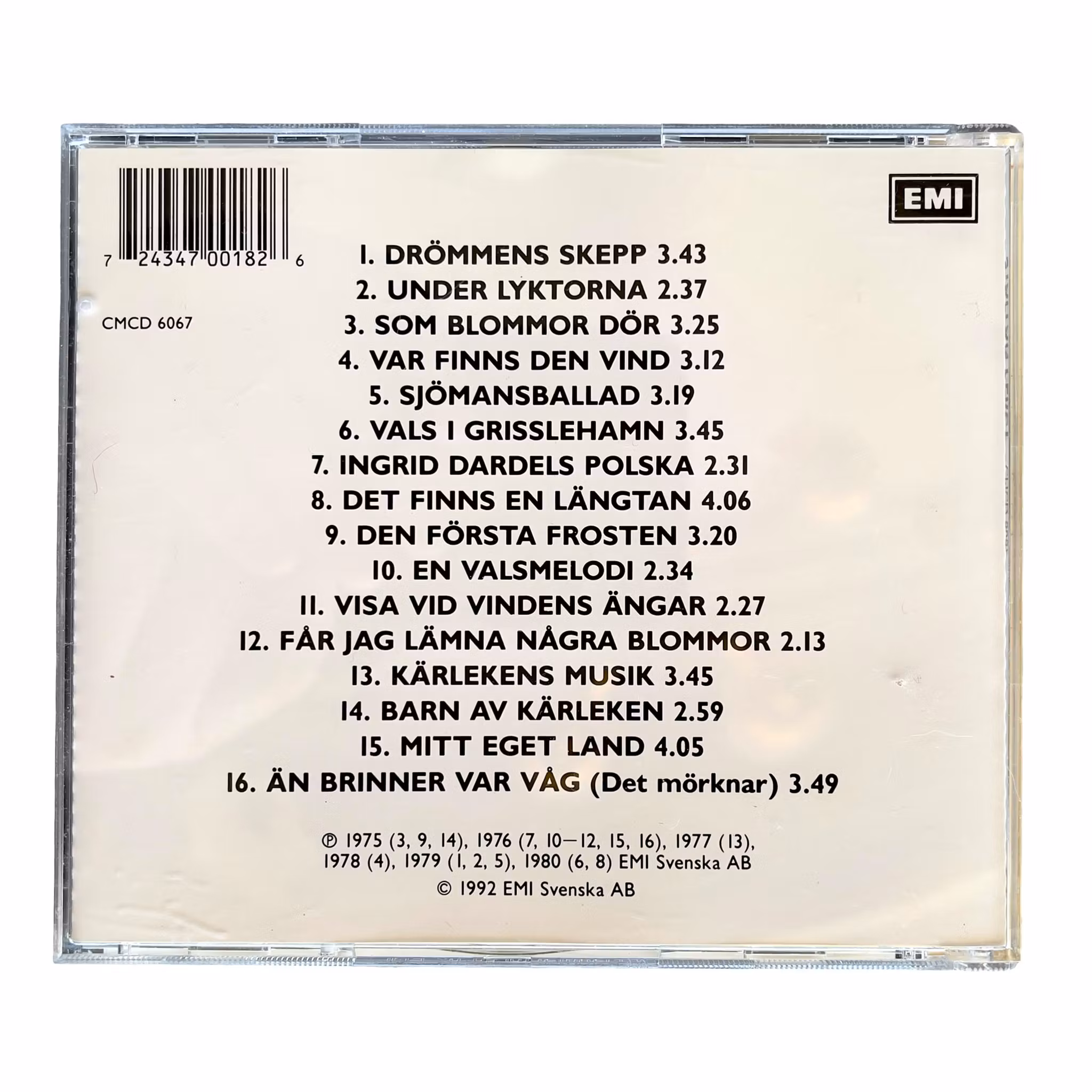 Staffan Percy - CD (1992) | Svensk visa / folk / singer songwriter