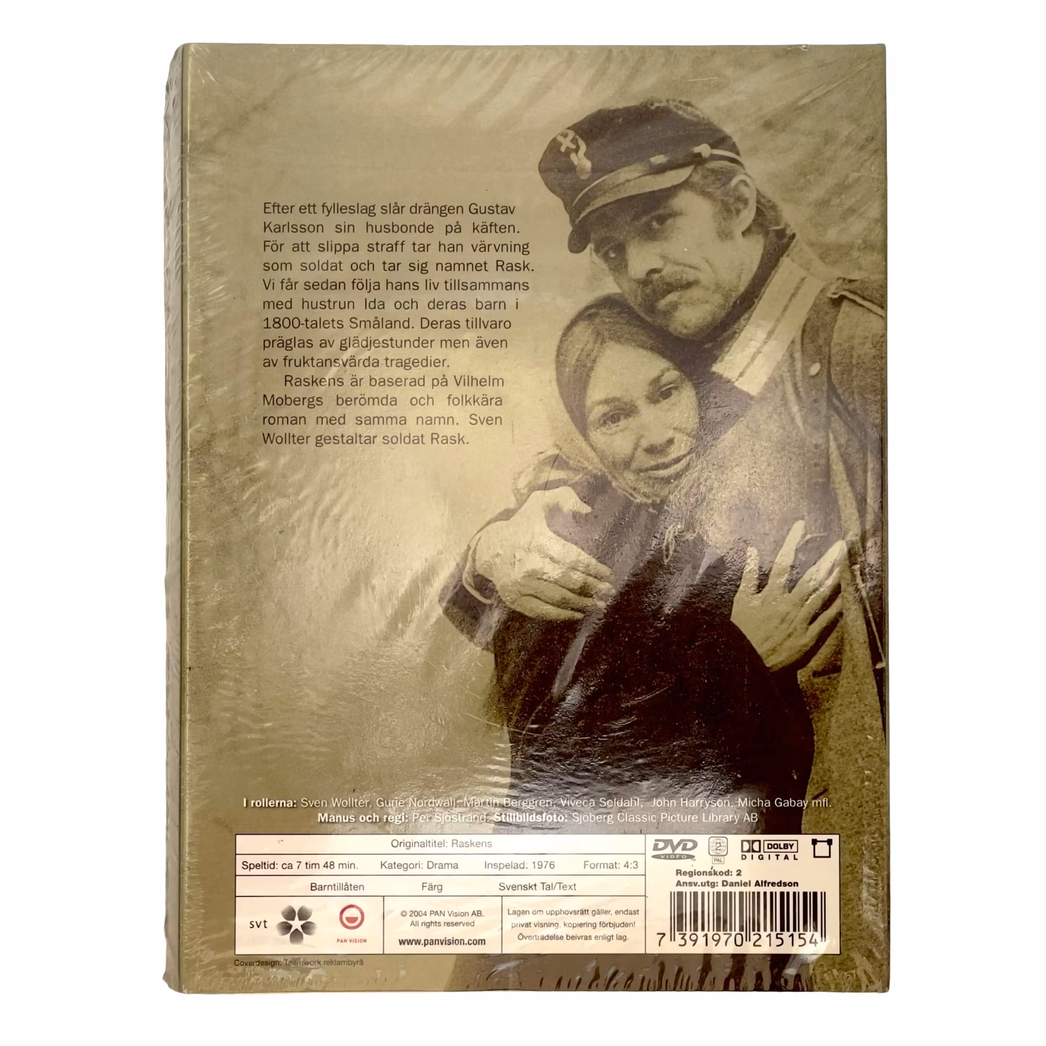 Raskens - Vilhelm Moberg / Sven Wollter - Inplastad 4 DVD box
