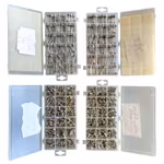 Stort parti glasrörs säkringar i sortiments askar - 4 askar