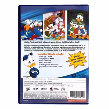 Kalle Anka / Knatte, Fnatte & Tjatte på äventyr Volym 1 - Disney DVD