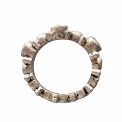 KUMKUM ring i sterlingsølv 925 med sten - Størrelse 19