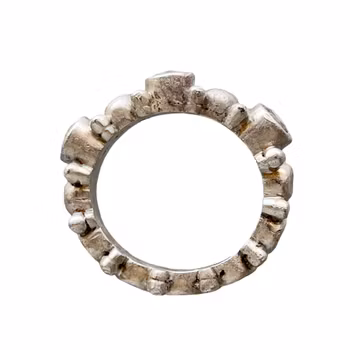 KUMKUM ring i sterling silver 925 med stenar - Stl 19