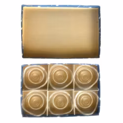 Vintage glas ljusstakar 6 st i original kartong - Asp Holmblad