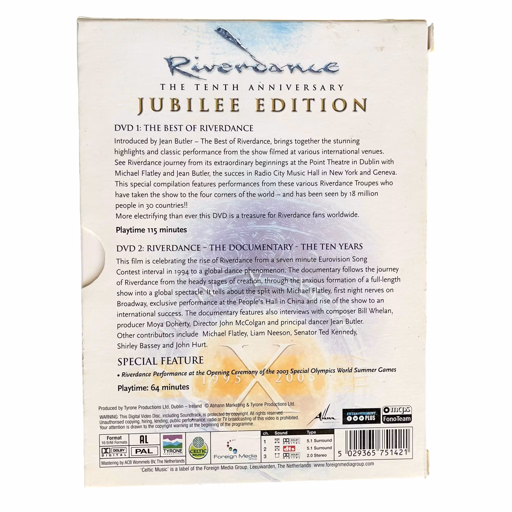 Riverdance - The 10th Anniversary Jubilee Edition - 2 DVD - Michael Flatley