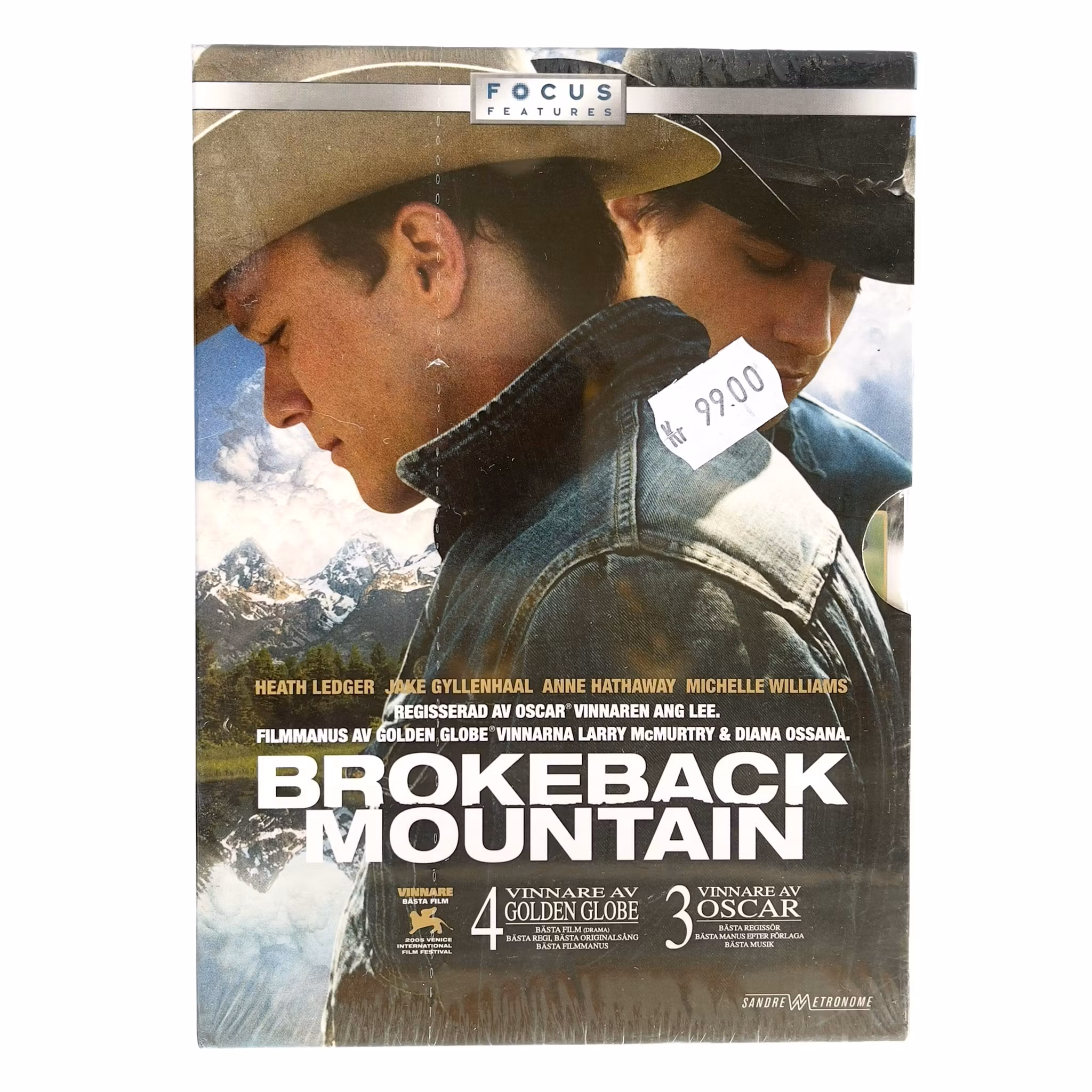 Brokeback Mountain - Inplastad / Oöppnad DVD - Heath Ledger - Jake Gyllenhaal - Svensk utgåva