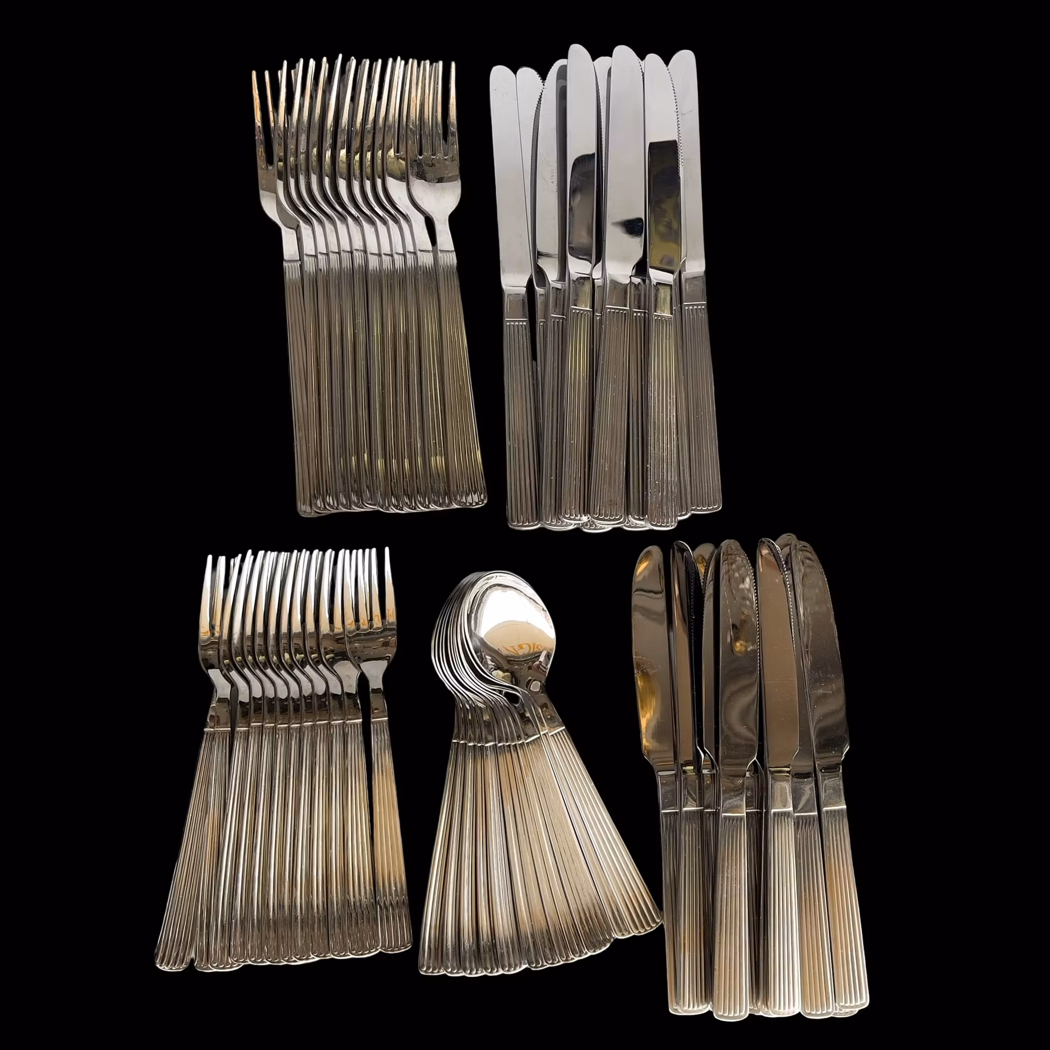 Pinti Italy - bestickset 60 delar - Elegant rostfritt bestickparti