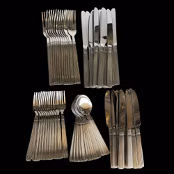 Pinti 18/10 Italië - bestekset 60-delig - Elegante roestvrijstalen bestekset