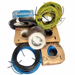 Parti FK kabel / installations ledning - Flera rullar, olika färger