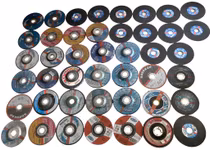 Stort parti kapskivor, slipskivor & Lamellskivor - Blandade märken till vinkelslip