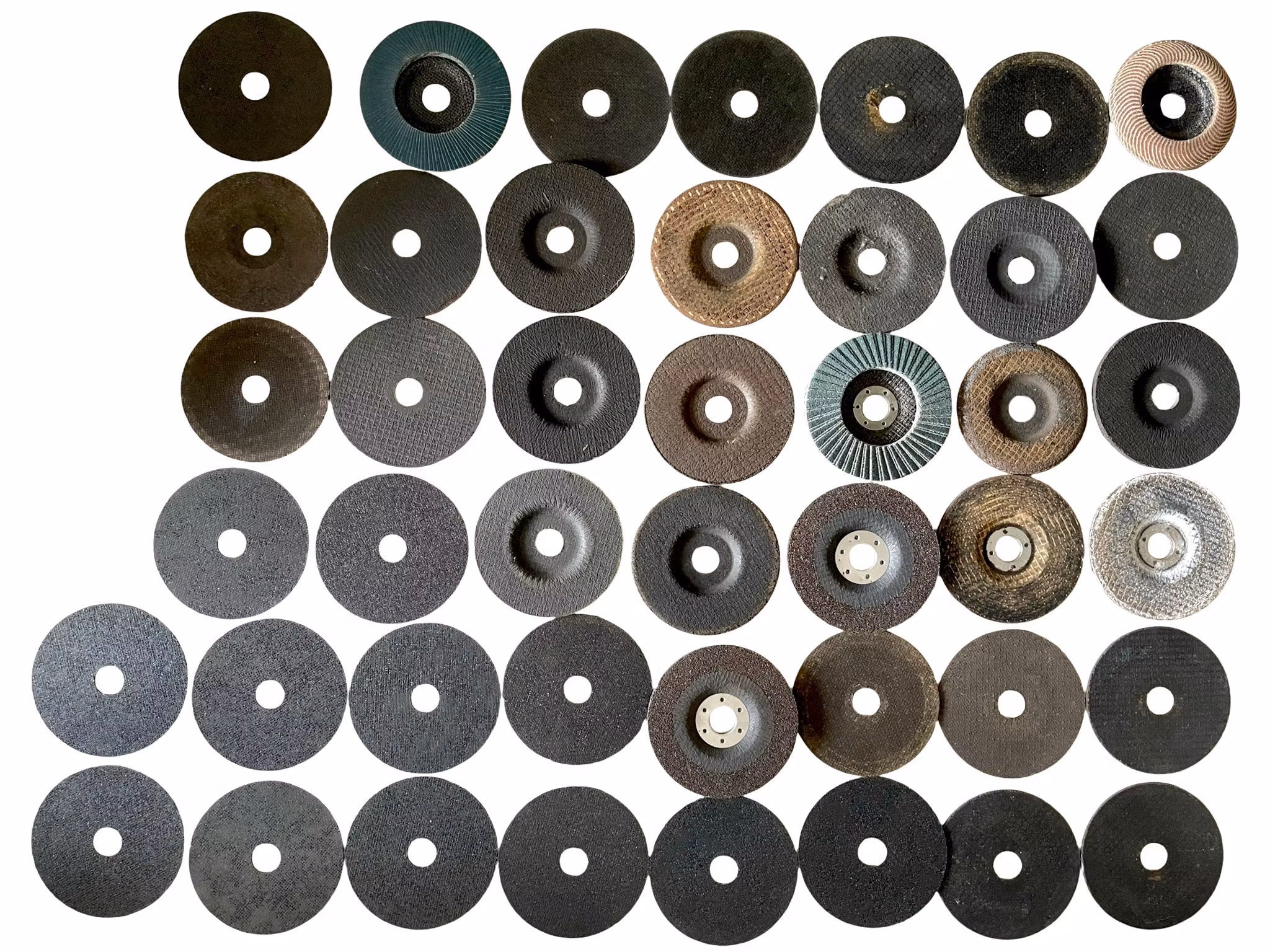 Stort parti kapskivor, slipskivor & Lamellskivor - Blandade märken till vinkelslip