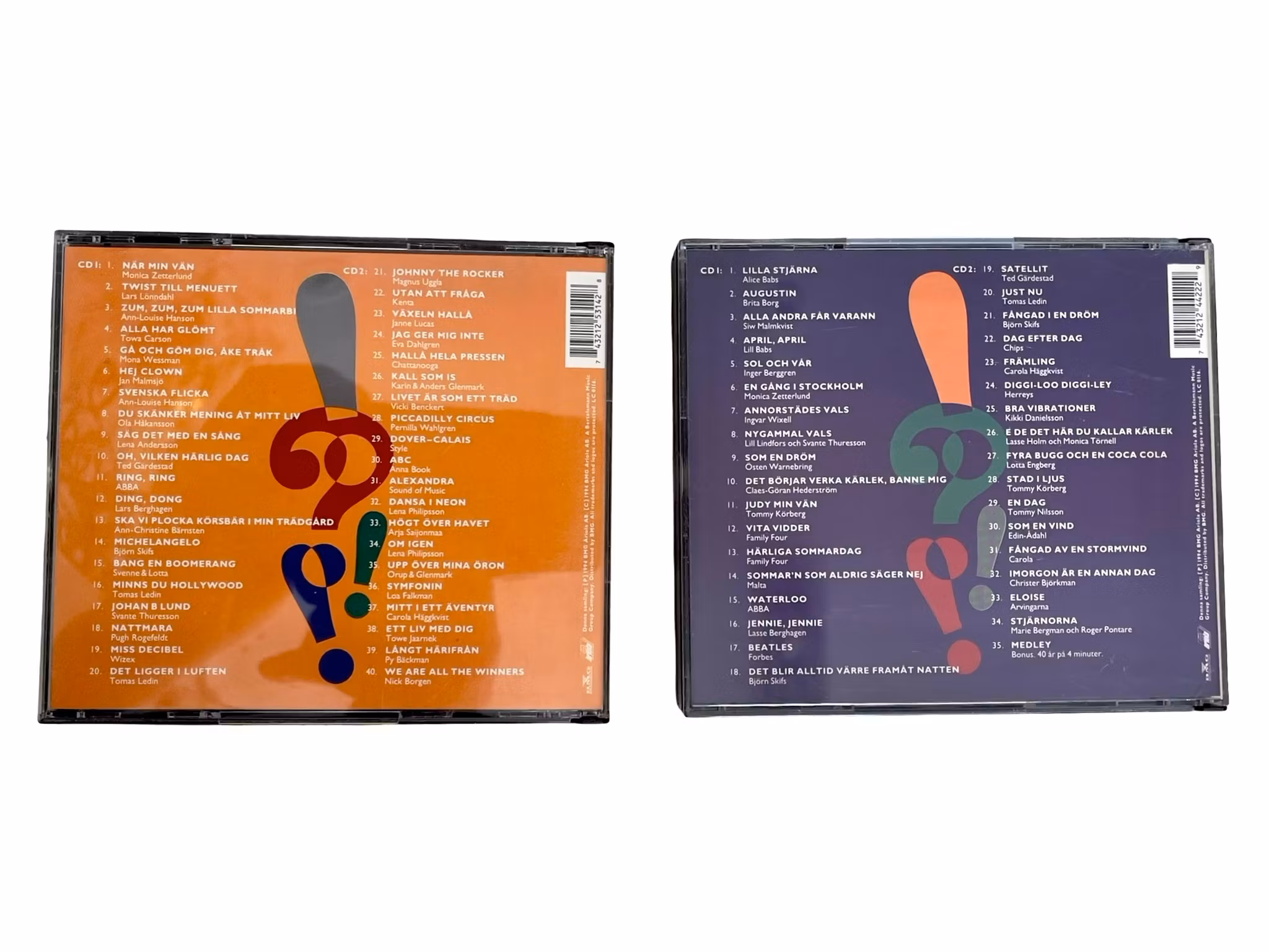 Rätt Låt Vann - 2 CD box samlingar med Melodi festivalen favoriter