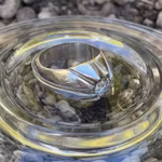 Moissanite ca 1.05 ct - Elegant sterling silver ring