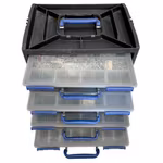 Sortimentslåda med skruv - SPAX m.fl. - Flera lådor - Välorganiserad