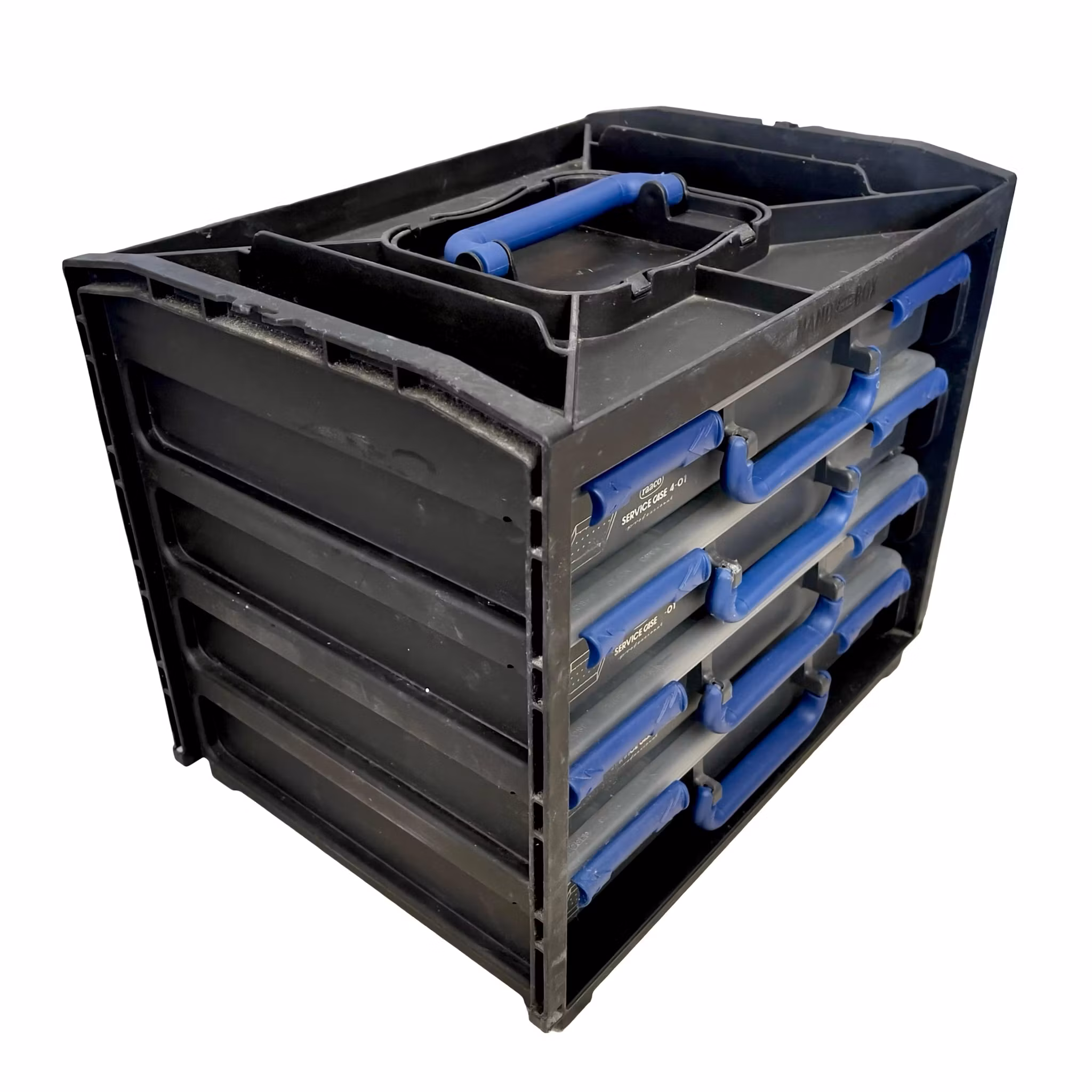 Sortimentslåda med skruv - SPAX m.fl. - Flera lådor - Välorganiserad