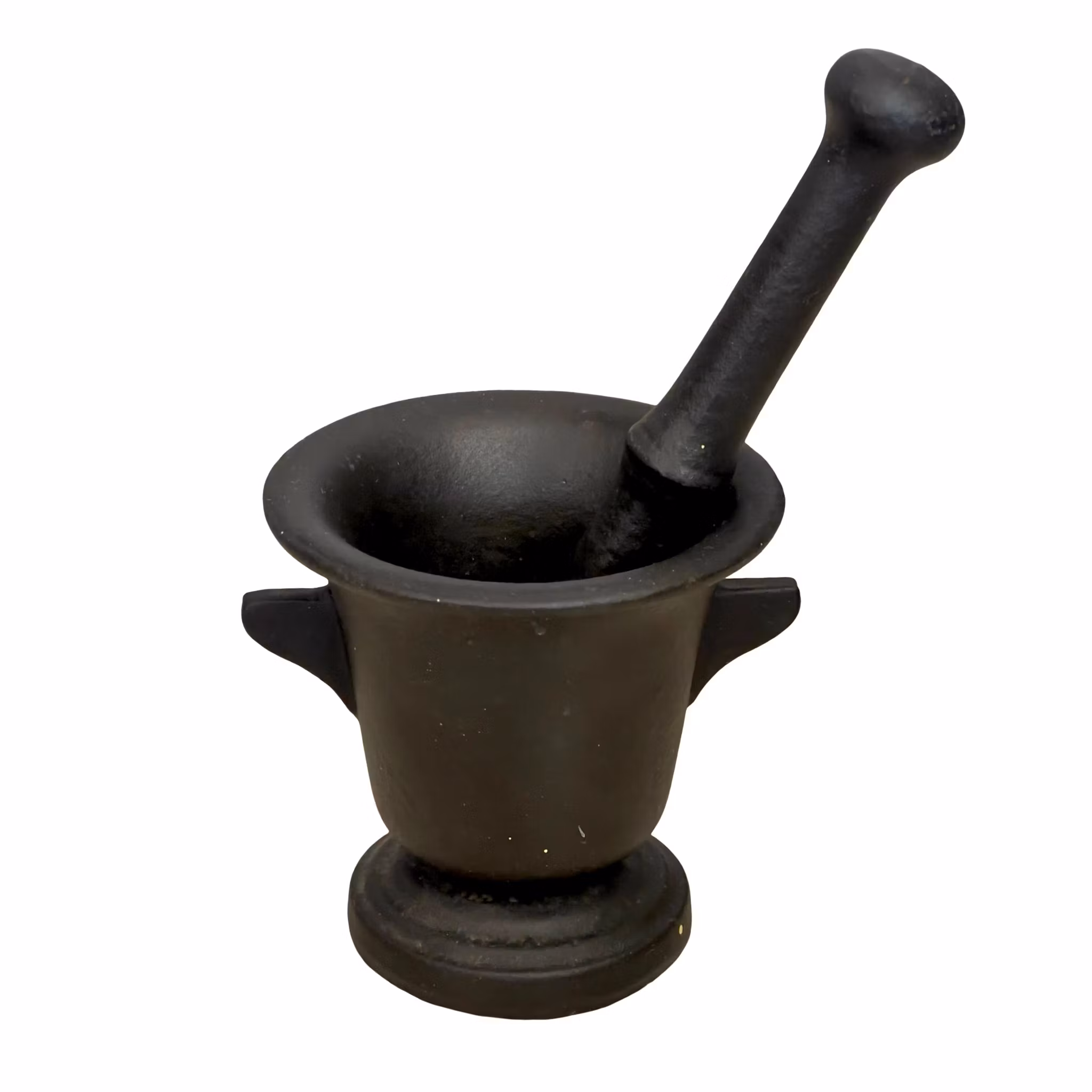 Äldre Mortel med stöt - Tung modell (svart)