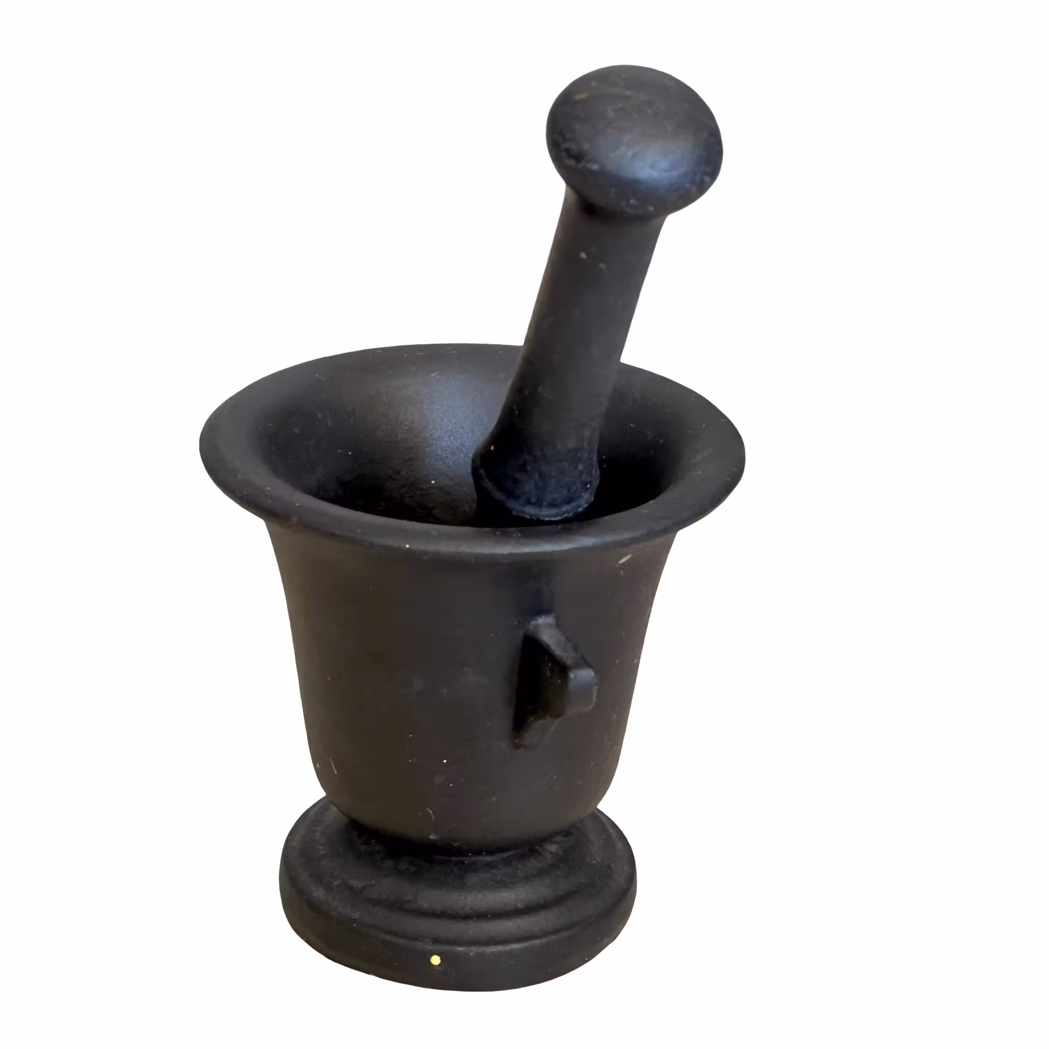 Äldre Mortel med stöt - Tung modell (svart)