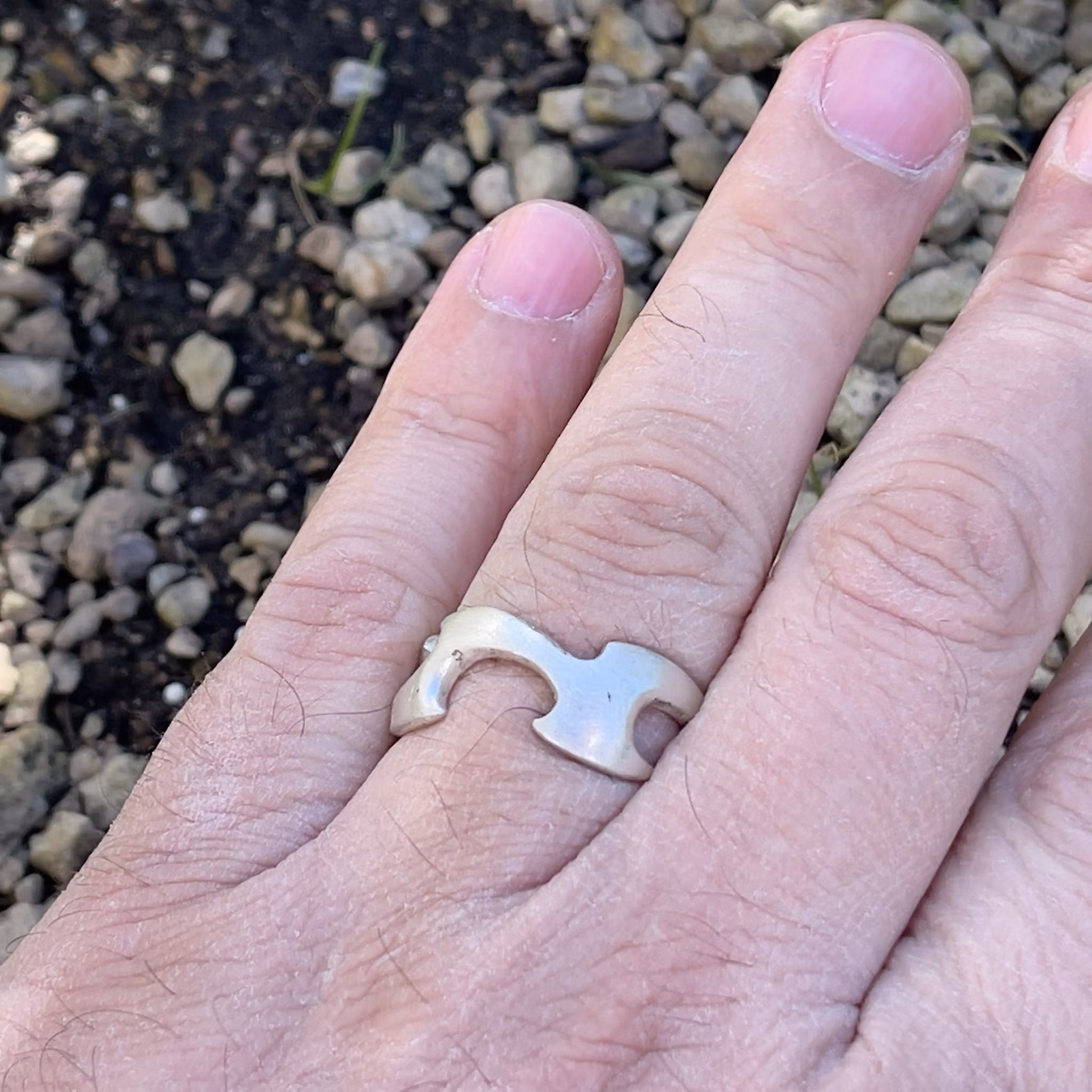 Ring i sterling silver - Unik design / vintage