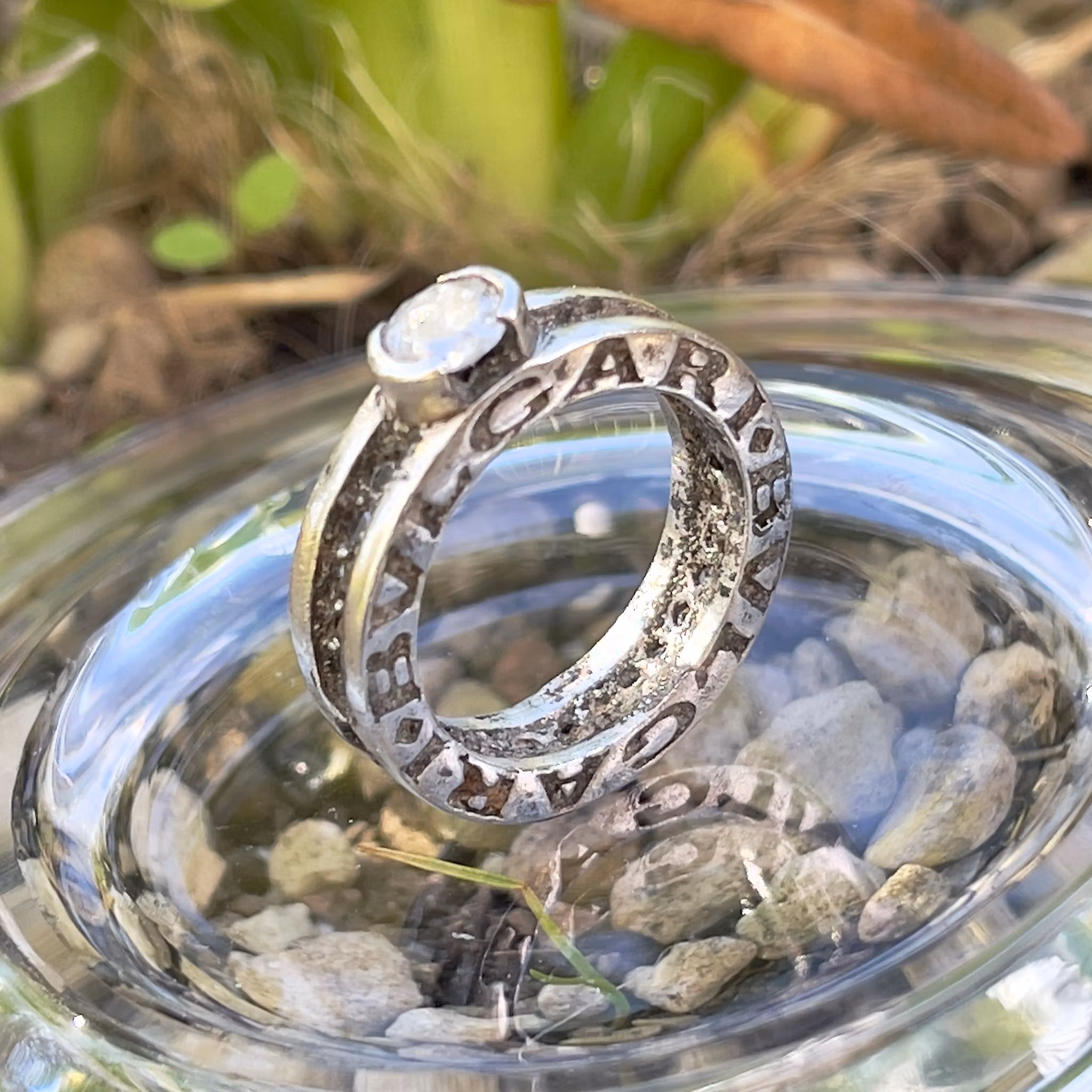 BVLGARI ring i sterling silver 925 - Italy